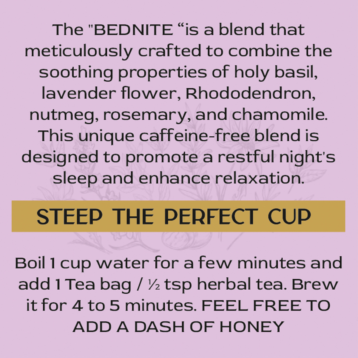 Bednite caffeine-free Aromatic Vedic - Tea Bags