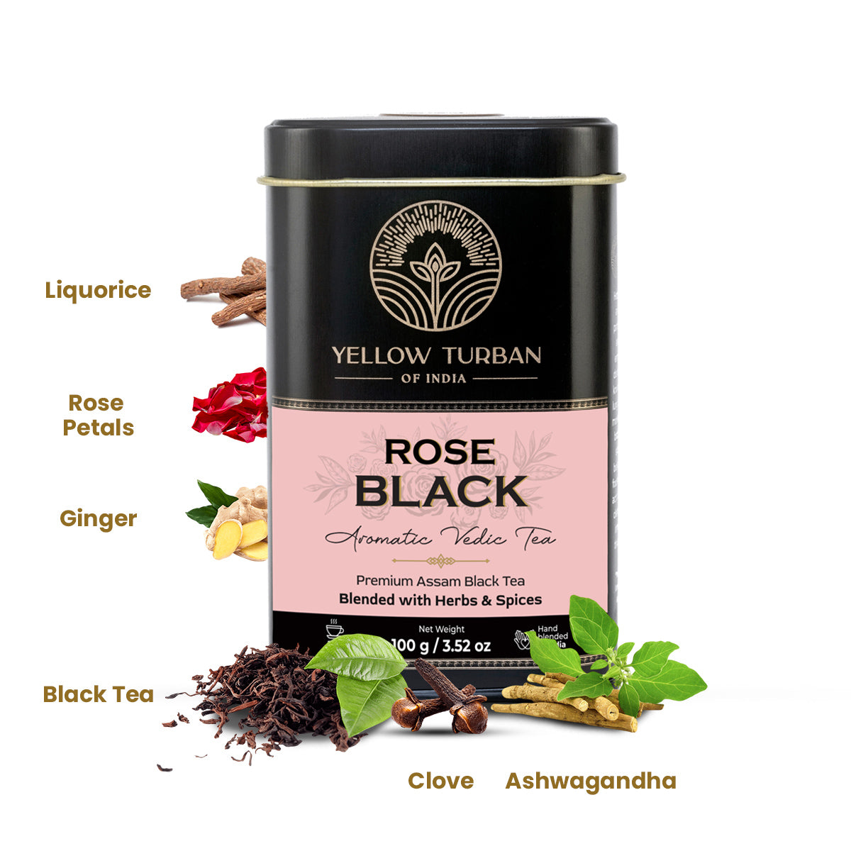 Rose Black Aromatic Vedic Tea