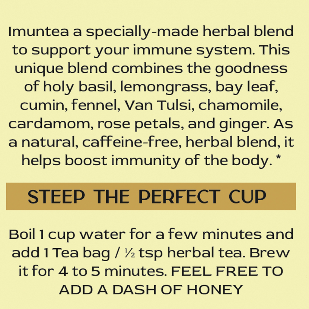 Imuntea Aromatic Caffeine-Free Vedic - Tea Bags