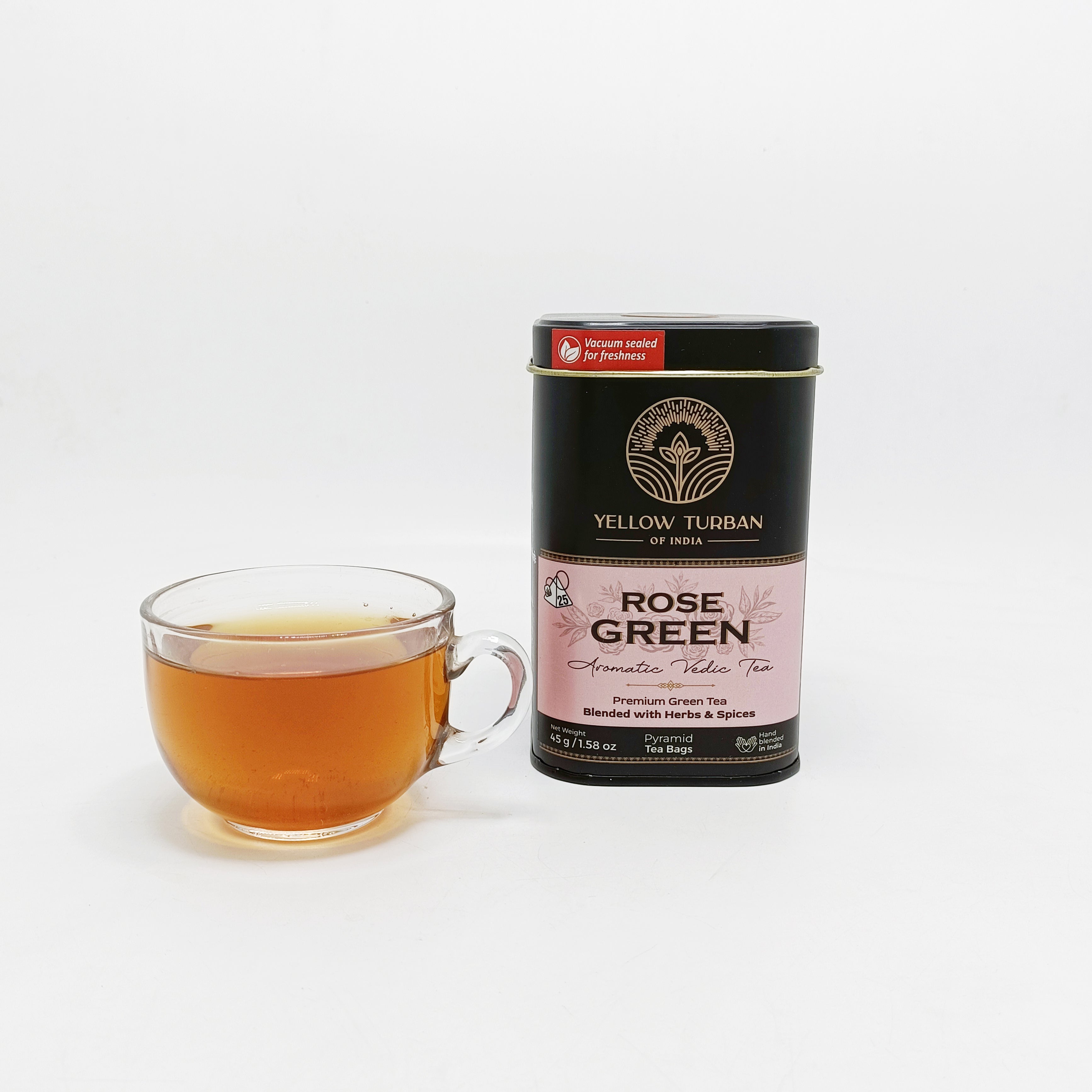 Yellow Turban Rose Green Tea | Loose Tea & 25 Tea Bags